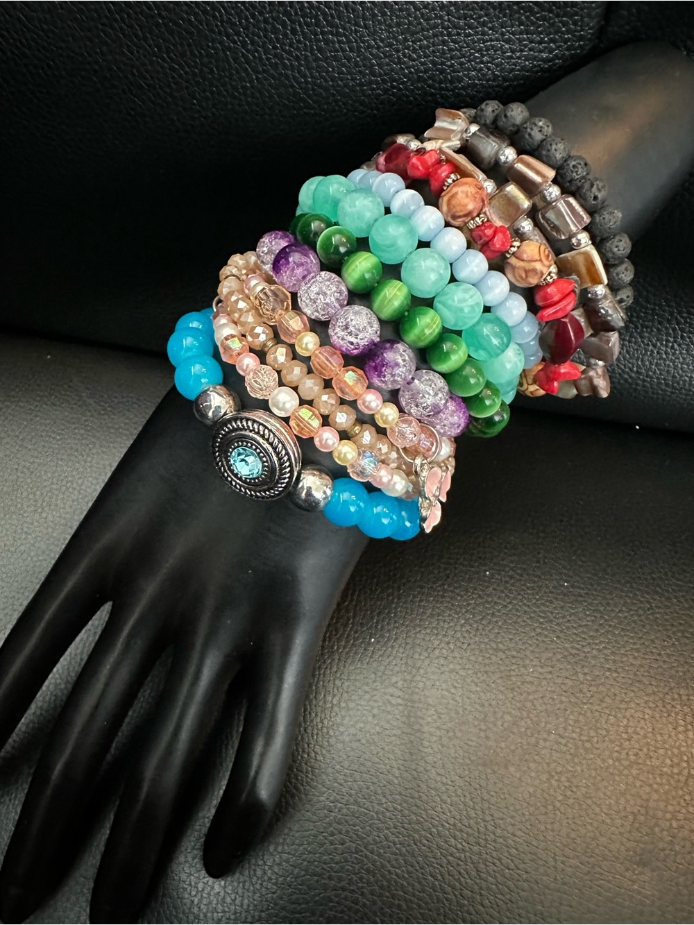 Stackable Vintage Lot of 10 stretchableBracelet